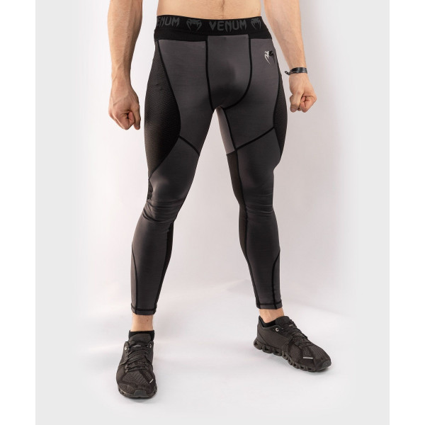Компрессионные штаны Venum G-Fit Spats Grey Black