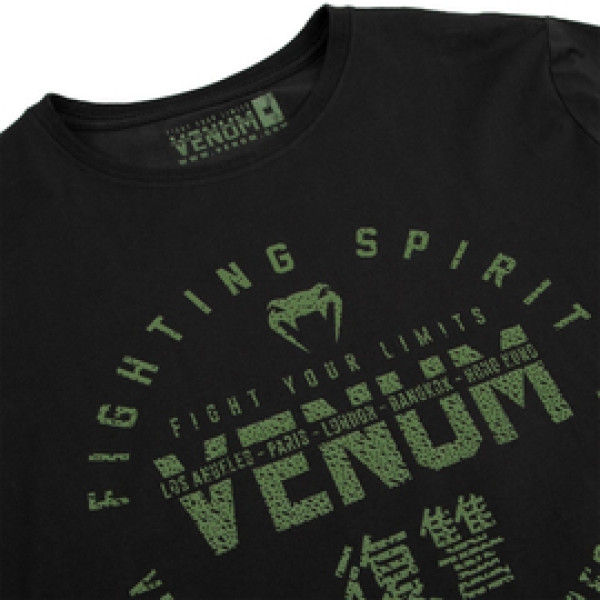 Лонгслив Venum Signature T-shirt Long Sleeves Black Khaki Exclusive