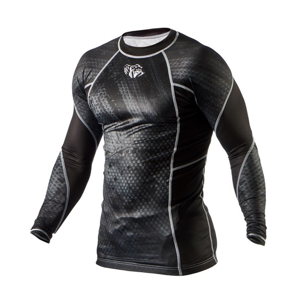Рашгард Peresvit Immortal Silver Force Rashguard Long Sleeve Black Rain