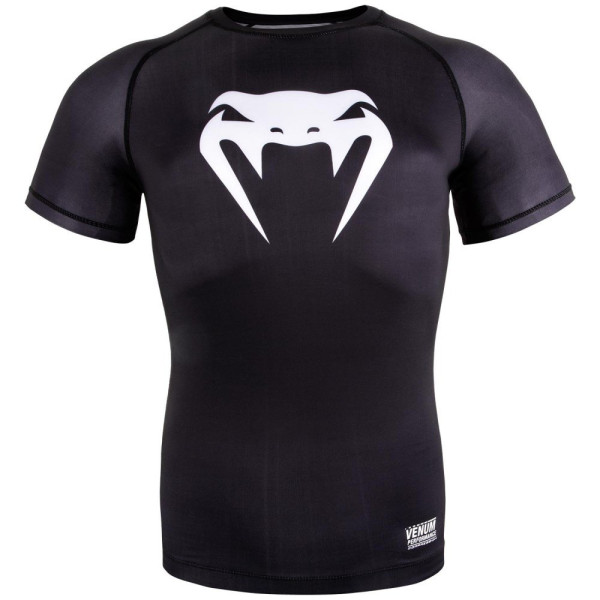 Компрессионная футболка Venum Contender 3.0 Compression T-shirt Short Sleeves Black/White