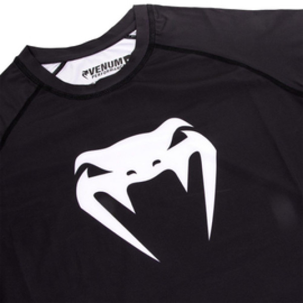 Компрессионная футболка Venum Contender 3.0 Compression T-shirt Short Sleeves Black/White