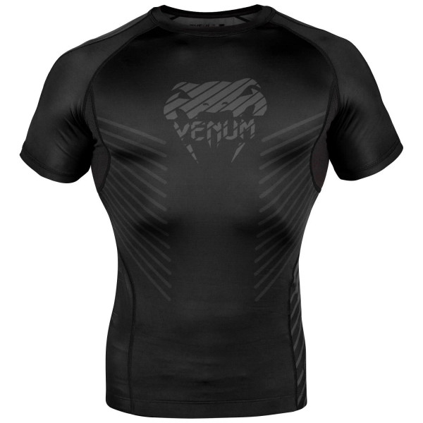 Рашгард Venum Plasma Rashguard Short Sleeves Black Black