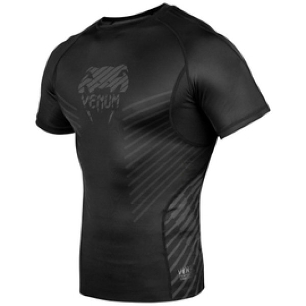 Рашгард Venum Plasma Rashguard Short Sleeves Black Black