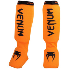 Защита голени и голеностопа Venum Kontact Shinguards Orange