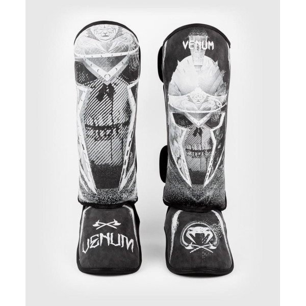 Защита ног Venum Gladiator 4.0 Shinguards Black White