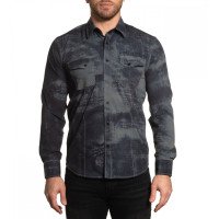 Рубашка Affliction Traction LS Woven Dusty Olive