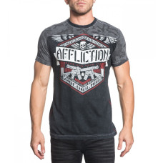 Футболка Affliction Deployed Panel SS Tee Black