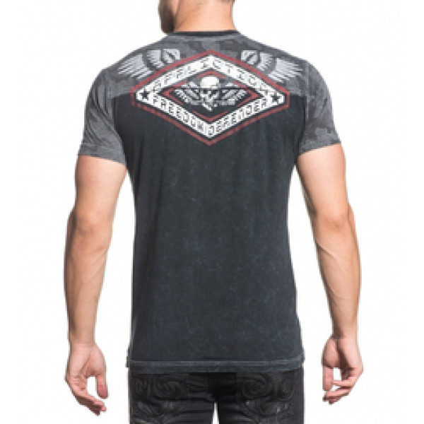 Футболка Affliction Deployed Panel SS Tee Black