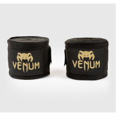 Боксерские бинты Venum Kontact Boxing Handwraps - 4m Black Gold