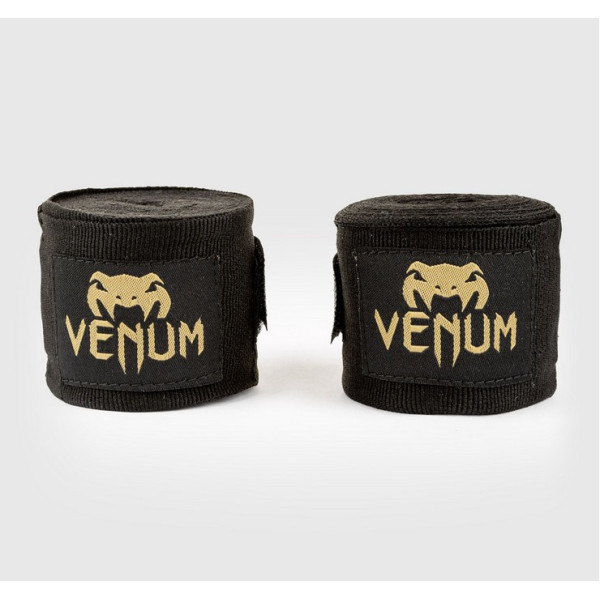 Боксерские бинты Venum Kontact Boxing Handwraps - 4m Black Gold