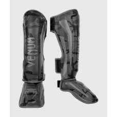 Защита голени Venum Elite Shinguards Black Dark Camo