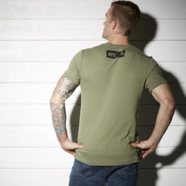 Футболка Reebok UFC Fan Triblend Tee Canopy Green