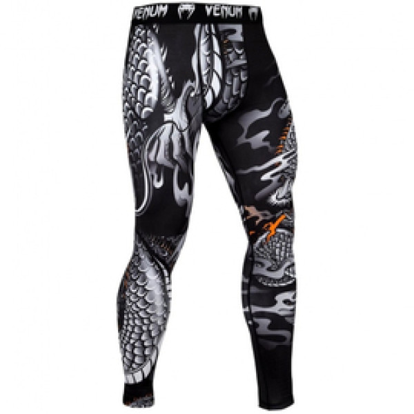 Компрессионные штаны Venum Dragons Flight Spats Black
