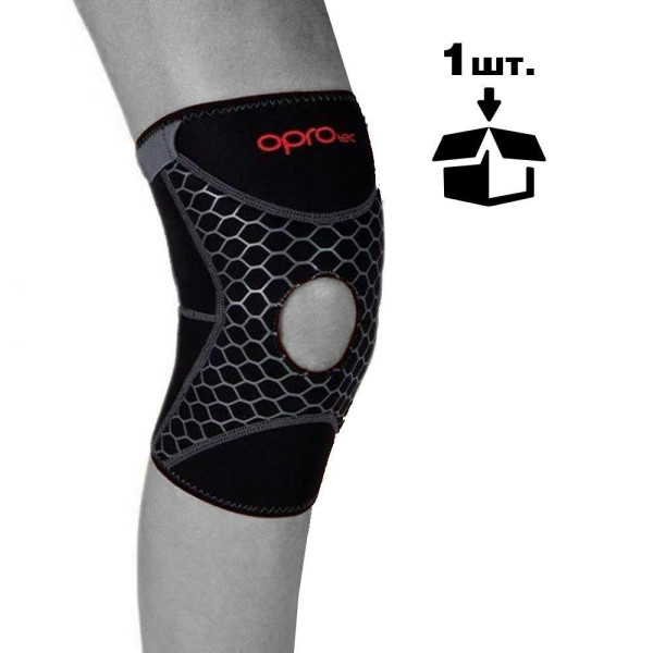 Наколінник спортивний OPROtec Knee Support with Open Patella TEC5729-SM S Чорний