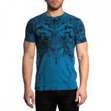 Футболка Affliction Shred Tactic SS Tee Pacific Blue