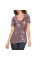 Двусторонняя футболка Sinful By Affliction Adoria V-neck Tee