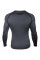 Компрессионная футболка Venum Contender 3.0 Compression T-shirt Long Sleeves Heather Grey/Black