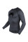 Компрессионная футболка Venum Contender 3.0 Compression T-shirt Long Sleeves Heather Grey/Black