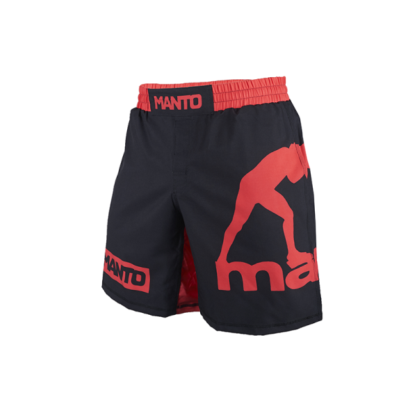 Шорты для MMA MANTO Logo Fight Shorts Black Red