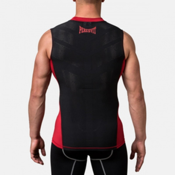 Компрессионная футболка без рукавов Peresvit Air Motion Red Black Tank