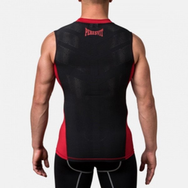 Компрессионная футболка без рукавов Peresvit Air Motion Red Black Tank