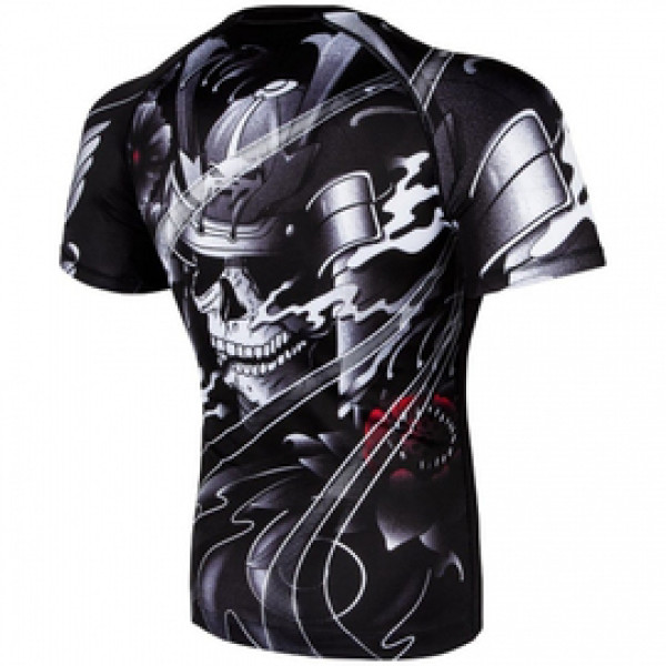 Рашгард Venum Samurai Skull Rashguard Short Sleeves Black