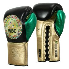 Боксерские перчатки Title WBC Green Belt Sparring Gloves