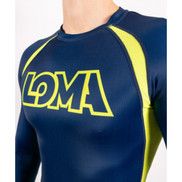 Рашгард Venum Origins Rashguard Long Sleeves Loma Edition Blue Yellow