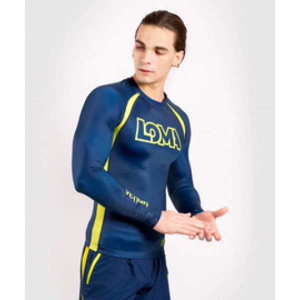 Рашгард Venum Origins Rashguard Long Sleeves Loma Edition Blue Yellow