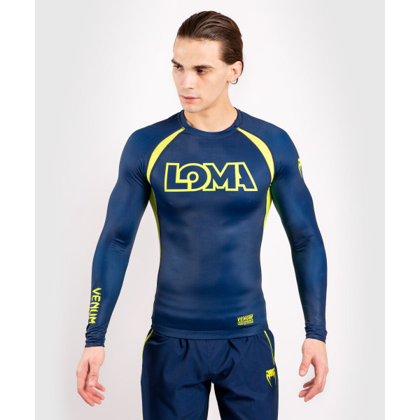 Рашгард Venum Origins Rashguard Long Sleeves Loma Edition Blue Yellow
