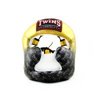 Боксерский шлем Twins FHGL3-TW1 Black-Gold