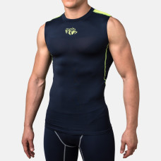 Компрессионная футболка без рукавов Peresvit Air Motion Navy Flu Yellow Tank