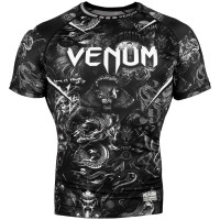 Рашгард Venum Art Short Sleeves Rashguard Black White