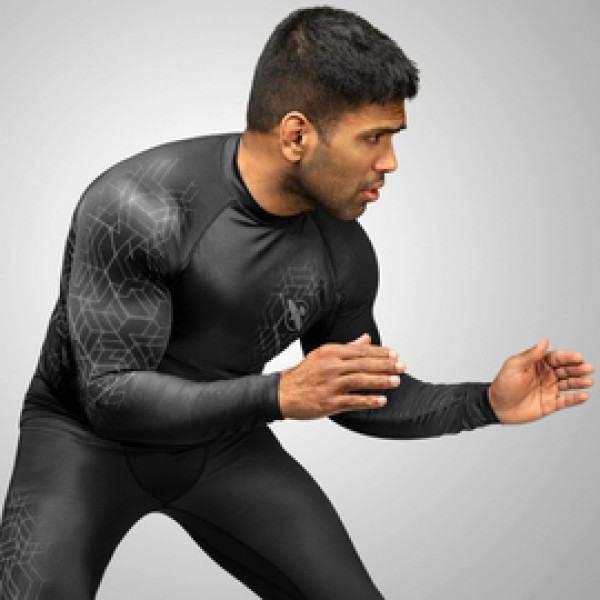Рашгард Hayabusa Geo Long Sleeve Rashguard Grey