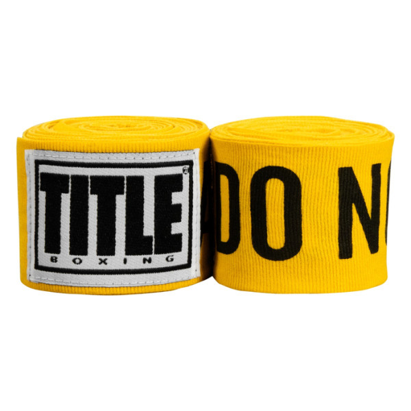 Бинты Title Boxing Print Hand Wraps 180 Gold Black