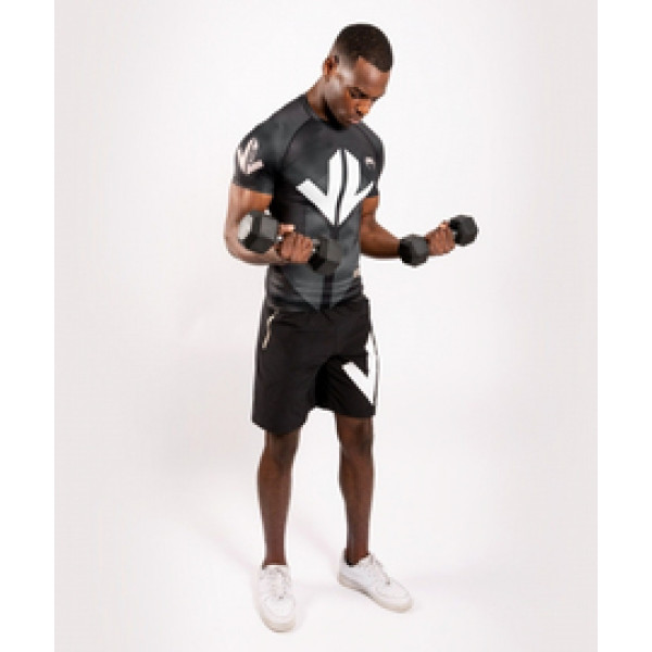 Рашгард Venum Loma Arrow Short Sleeves Rashguards Black White