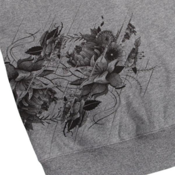 Женская толстовка Venum Floral Hoody - Heather Grey