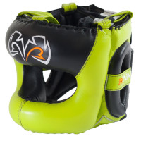 Боксерский шлем Rival Guerrero Facesaver Headgear Lime Green