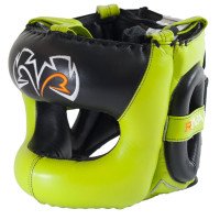 Боксерский шлем Rival Guerrero Facesaver Headgear Lime Green