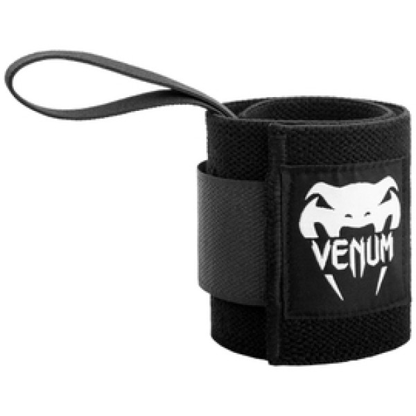 Бинты кистевые Venum Hyperlift Weightlifting Wrist Wraps Black