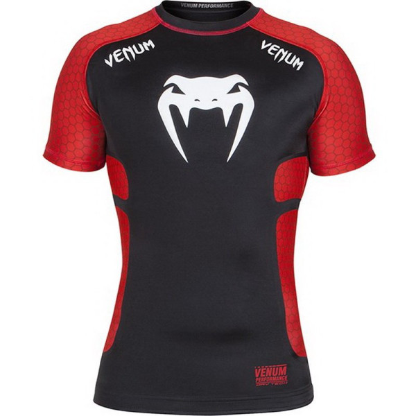 Рашгард Venum Absolute Short Sleeves Black Red