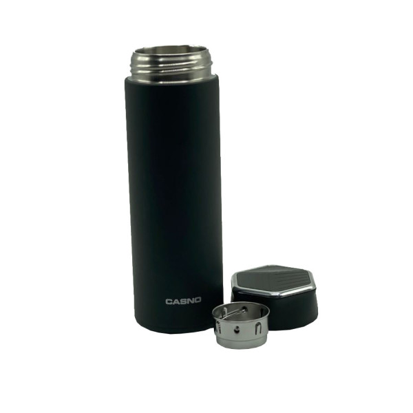 Термопляшка CASNO 450 мл KXN-6057 Чорна