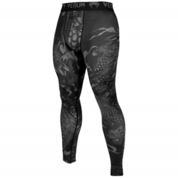 Компрессионные штаны Venum Dragons Flight Spats Black Black