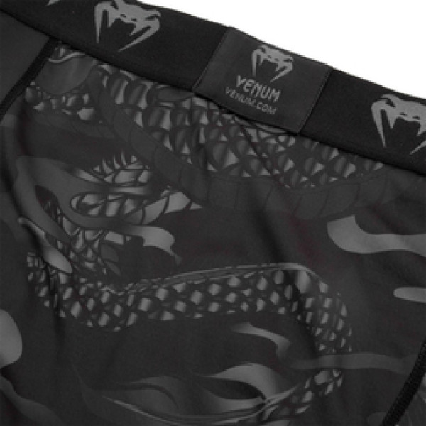 Компрессионные штаны Venum Dragons Flight Spats Black Black