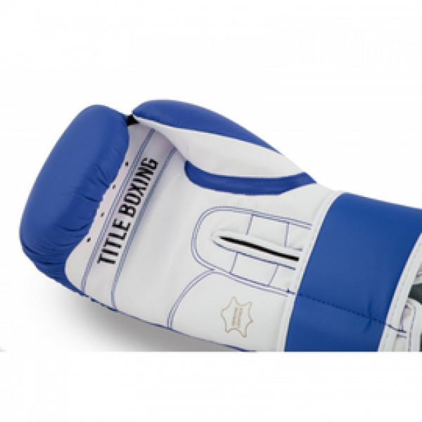 Боксерские перчатки TITLE Pro Style Leather Training Gloves 3.0 Blue