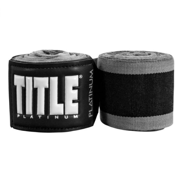 Бинты Title Platinum 180” Semi Elastic Hand Wraps Black Silver