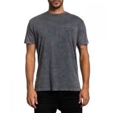 Футболка Affliction Custom Garage SS Tee Charcoal Lava Wash