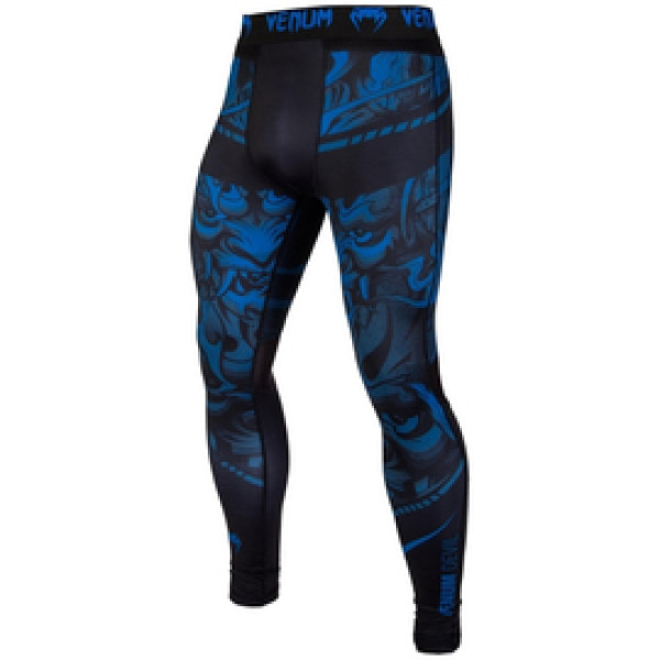 Компрессионные штаны Venum Devil Spats Blue Black