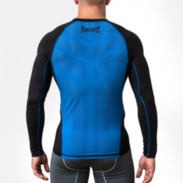 Компрессионная футболка Peresvit Air Motion Black Blue Long Sleeve