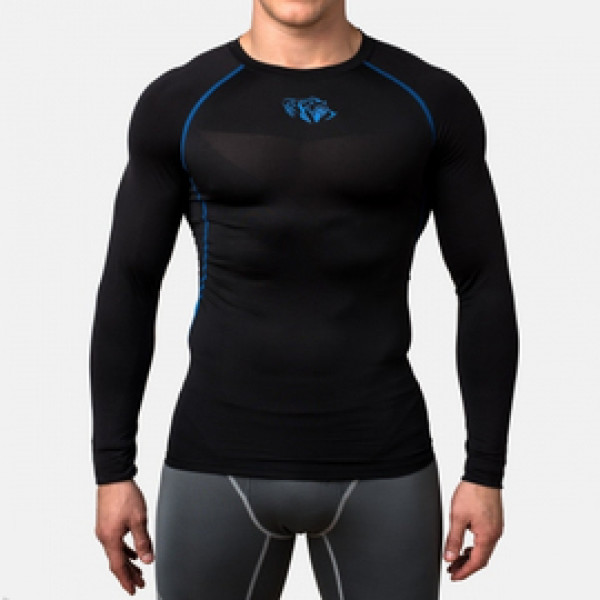 Компрессионная футболка Peresvit Air Motion Black Blue Long Sleeve